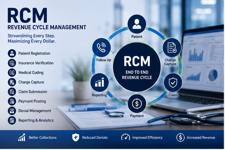 Combined IT and RCM revenue cycle operations visual